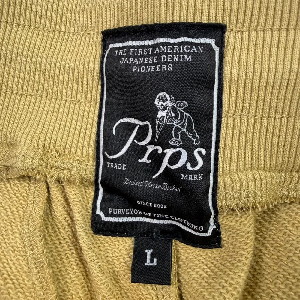 Prps Mens Camo Jogger Pants Beige Green Brown Cotton Streetwear E00P606‎ Size L